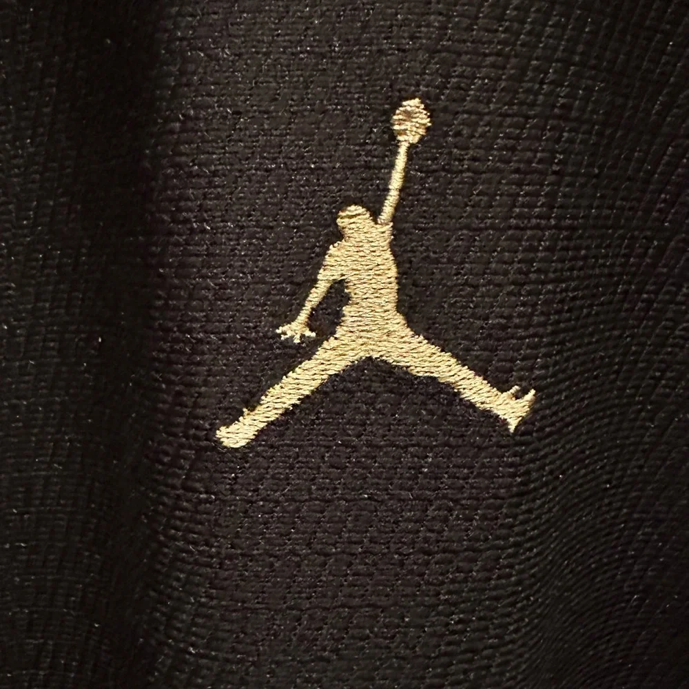 Nike Air Jordan AJ34 Raglan Long Sleeve Shirt Black and Khaki
